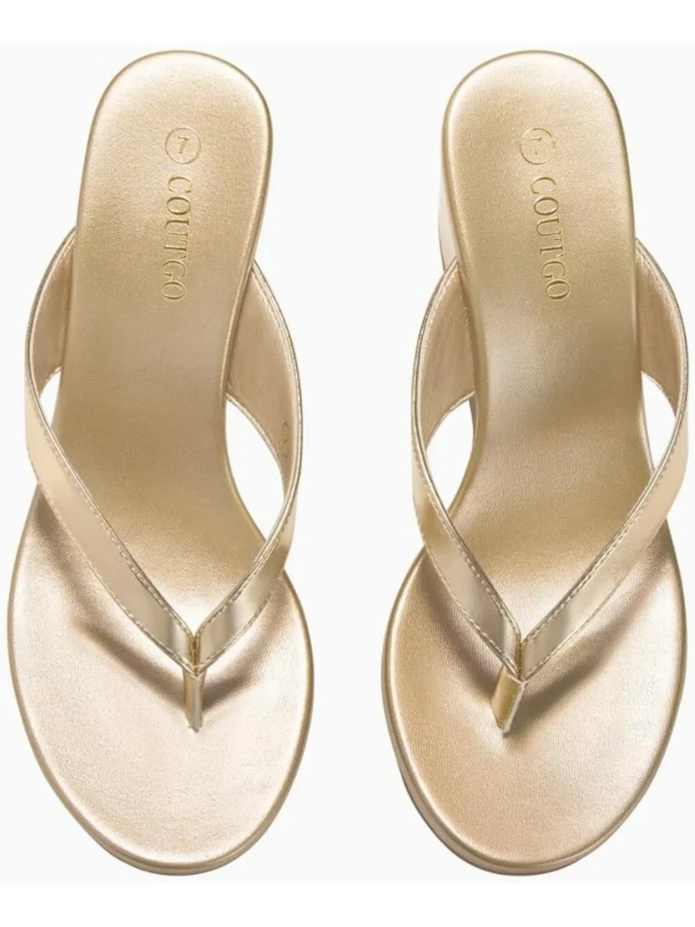 Stylish Women's Wedge Sandals - Platform Flip Flops for Summer Beach Wear